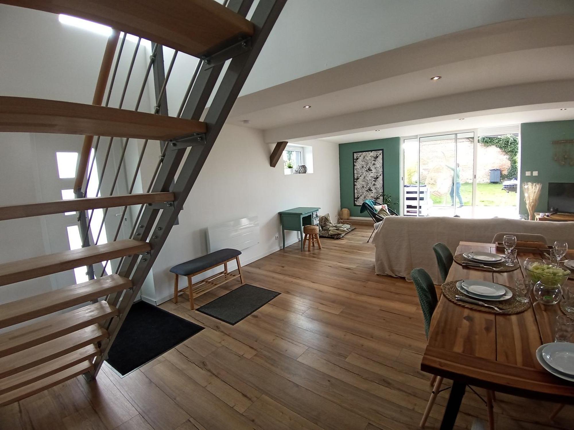 Maison Familiale A La Campagne La Chapelle-du-Bourgay Zimmer foto